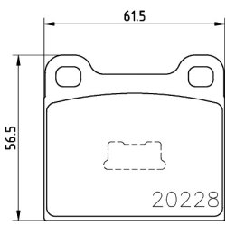 Brake Pad Set MINTEX MDB1081 OE Ref 861698151A