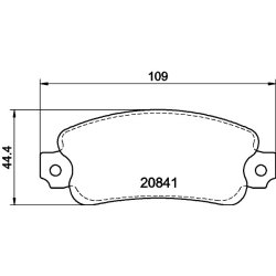 Brake Pad Set MINTEX MDB1088 OE Ref 762699 MINTEX