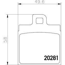 Brake Pad Set MINTEX MDB1090 OE Ref 795415 MINTEX