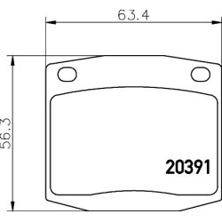Brake Pad Set MINTEX MDB1097 OE Ref 41060N8225 MINTEX