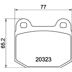Brake Pad Set MINTEX MDB1099 OE Ref 60778315