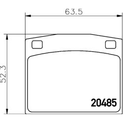 Brake Pad Set MINTEX MDB1106 OE Ref 45022659010 MINTEX