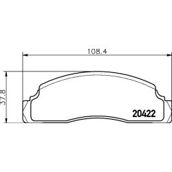 Brake Pad Set MINTEX MDB1110 OE Ref 87FX2K021AA MINTEX