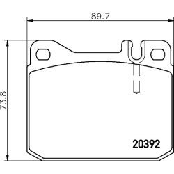 Brake Pad Set MINTEX MDB1114 OE Ref 0004206520 MINTEX