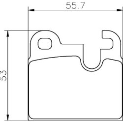 Brake Pad Set MINTEX MDB1116 OE Ref 34211159267 MINTEX