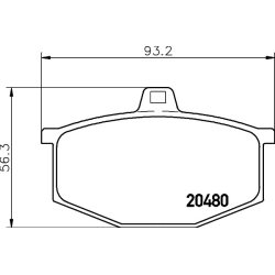Brake Pad Set MINTEX MDB1118 OE Ref 7701202893