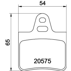Brake Pad Set MINTEX MDB1120 OE Ref 95650872