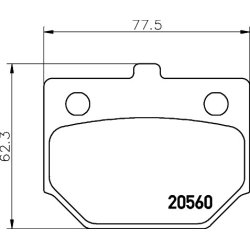 Brake Pad Set MINTEX MDB1125 OE Ref 0449187701 MINTEX