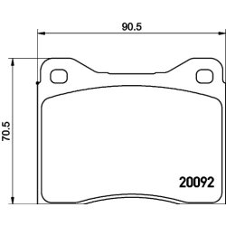 Brake Pad Set MINTEX MDB1126 MINTEX