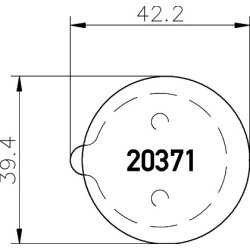Disc Parking Brake Brake Pad Set MINTEX MDB1129 OE Ref 95570825
