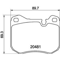 Brake Pad Set MINTEX MDB1132 OE Ref 94435195100TPP MINTEX