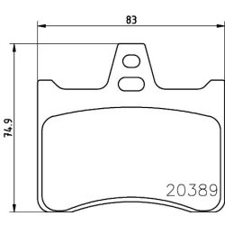 Brake Pad Set MINTEX MDB1135 OE Ref 95462429
