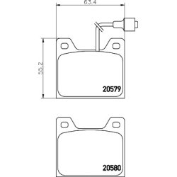Brake Pad Set MINTEX MDB1146 OE Ref 424896 MINTEX