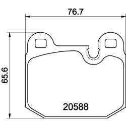Brake Pad Set MINTEX MDB1153 OE Ref 34211150524