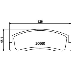 Brake Pad Set MINTEX MDB1156 OE Ref 212303501089010