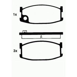 Brake Pad Set MINTEX MDB1157 OE Ref 81Y43328Z