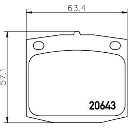 Brake Pad Set MINTEX MDB1159 OE Ref DA060W5625 MINTEX