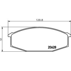 Brake Pad Set MINTEX MDB1162 OE Ref 41060R9025
