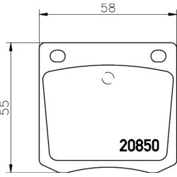 Brake Pad Set MINTEX MDB1163 OE Ref 44060N8825 MINTEX