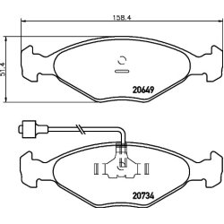 Brake Pad Set MINTEX MDB1170 MINTEX