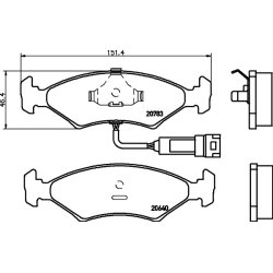 Brake Pad Set MINTEX MDB1174