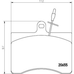 Brake Pad Set MINTEX MDB1176 OE Ref 5983896