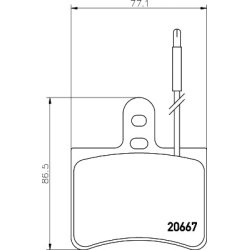 Brake Pad Set MINTEX MDB1177 OE Ref 425162 MINTEX