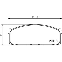 Brake Pad Set MINTEX MDB1183 OE Ref 41060W2285 MINTEX