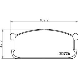 Brake Pad Set MINTEX MDB1186 OE Ref MB134815