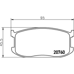 Brake Pad Set MINTEX MDB1188 OE Ref B0Y53328Z9A MINTEX