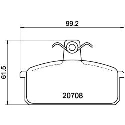 Brake Pad Set MINTEX MDB1189 OE Ref SE141165081C