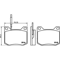 Brake Pad Set MINTEX MDB1192 OE Ref 425003
