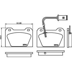 Brake Pad Set MINTEX MDB1194 OE Ref GBP90259