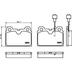 Brake Pad Set MINTEX MDB1196 OE Ref 425063 MINTEX