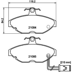 Brake Pad Set MINTEX MDB1224 OE Ref GBP90295 MINTEX