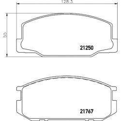 Brake Pad Set MINTEX MDB1226 OE Ref 0449114150000