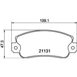 Brake Pad Set MINTEX MDB1228 OE Ref 0060749739 MINTEX