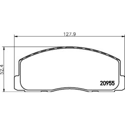 Brake Pad Set MINTEX MDB1237 OE Ref X3511006