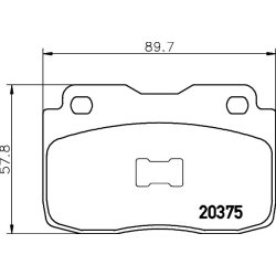 Brake Pad Set MINTEX MDB1256 OE Ref 5888553