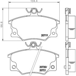 Brake Pad Set MINTEX MDB1257