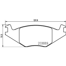 Brake Pad Set MINTEX MDB1273 OE Ref 191698151F