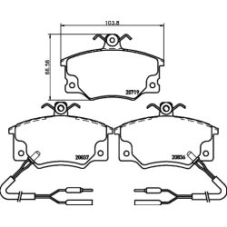 Brake Pad Set MINTEX MDB1278 OE Ref 7933271 MINTEX