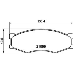 Brake Pad Set MINTEX MDB1279 OE Ref 5861062330