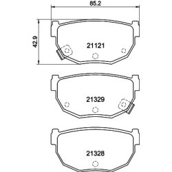 Brake Pad Set MINTEX MDB1295 OE Ref 4406609V590
