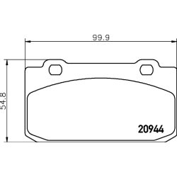 Brake Pad Set MINTEX MDB1299 OE Ref 60778283 MINTEX