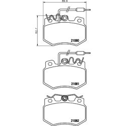 Brake Pad Set MINTEX MDB1300 OE Ref 425037 MINTEX