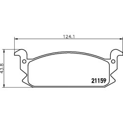 Brake Pad Set MINTEX MDB1305 OE Ref 0449187716