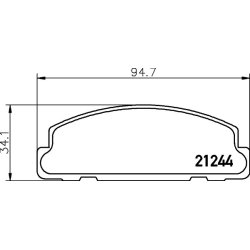 Brake Pad Set MINTEX MDB1306 OE Ref 0449187201000