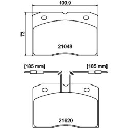 Brake Pad Set MINTEX MDB1307 OE Ref 4432481 MINTEX