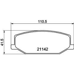 Brake Pad Set MINTEX MDB1318 OE Ref 1A073323Z